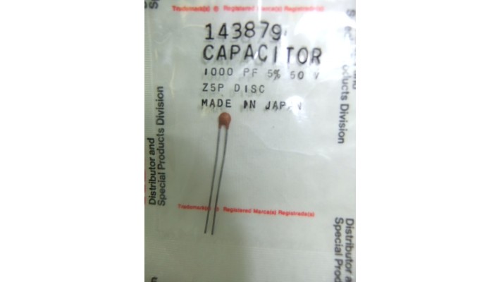 RCA 143879 capacitor 1000PF